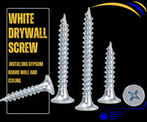 white drywall screws