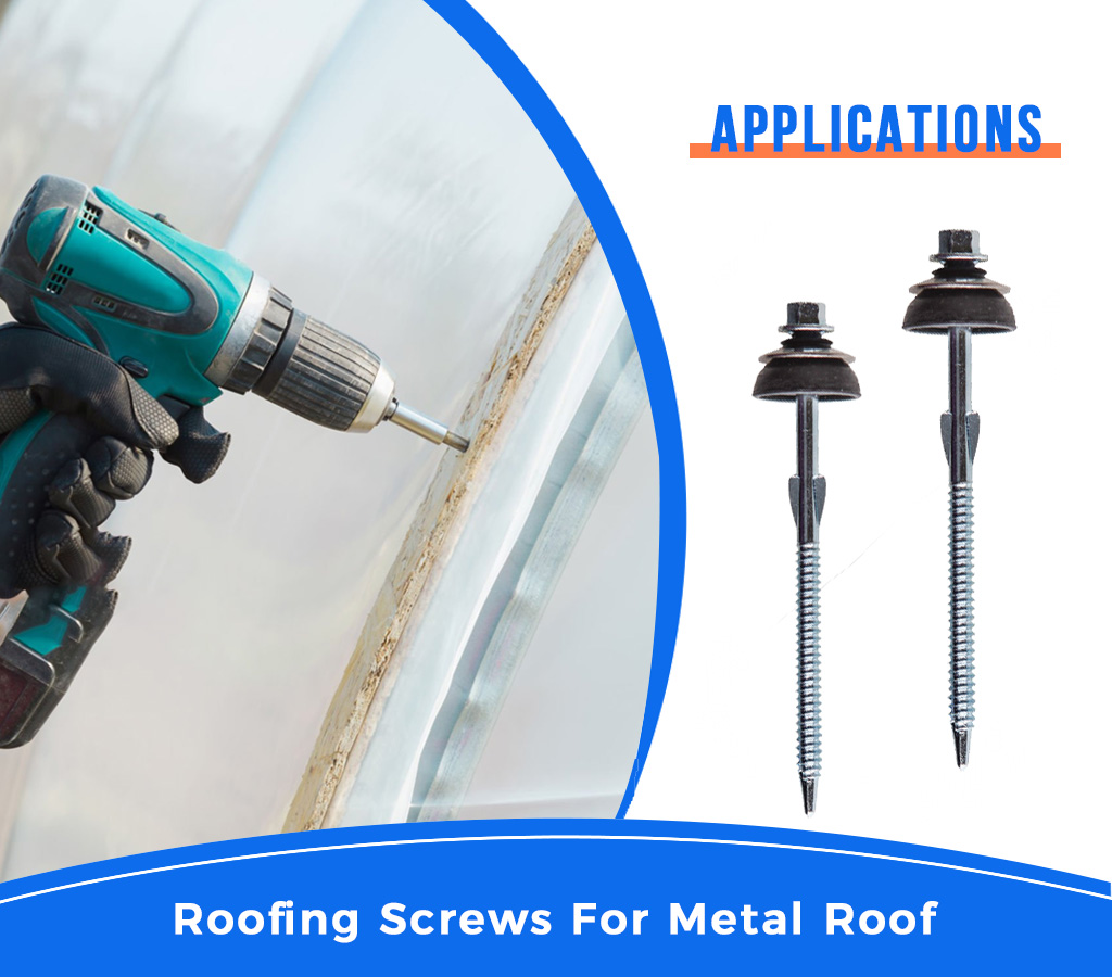 Wood To Metal Roofing Screw Application