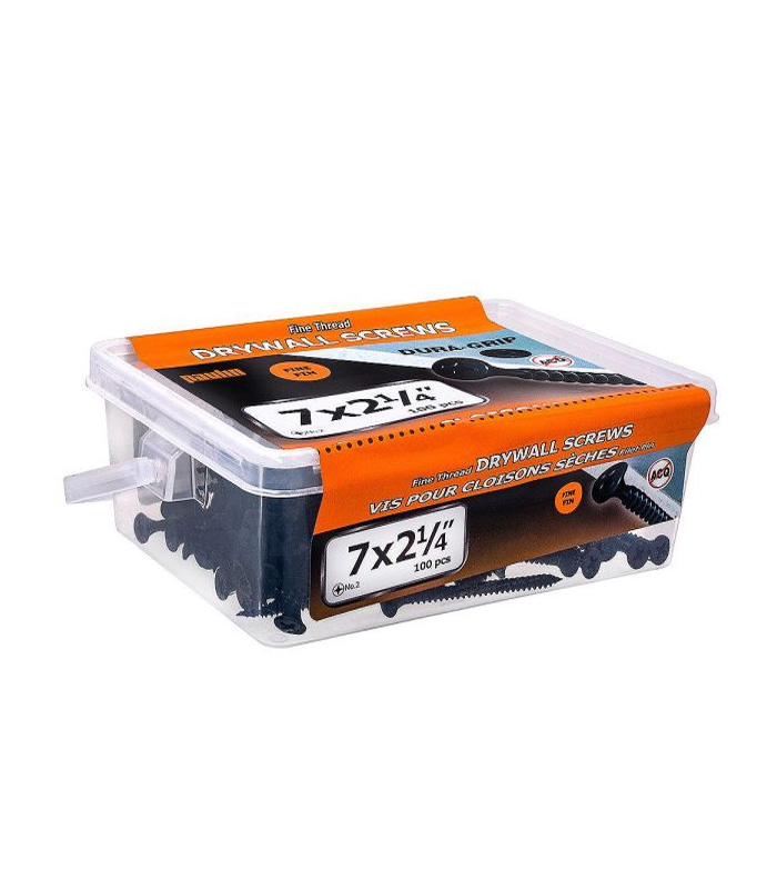 Self-drilling screws with wooden pallet packaging