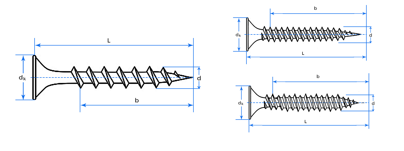 Drywall Screw Drawing