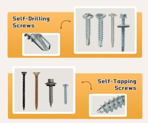 Self-Drilling vs. Self-Tapping Screws