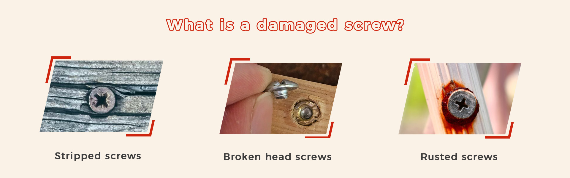 Remove Damaged Screw