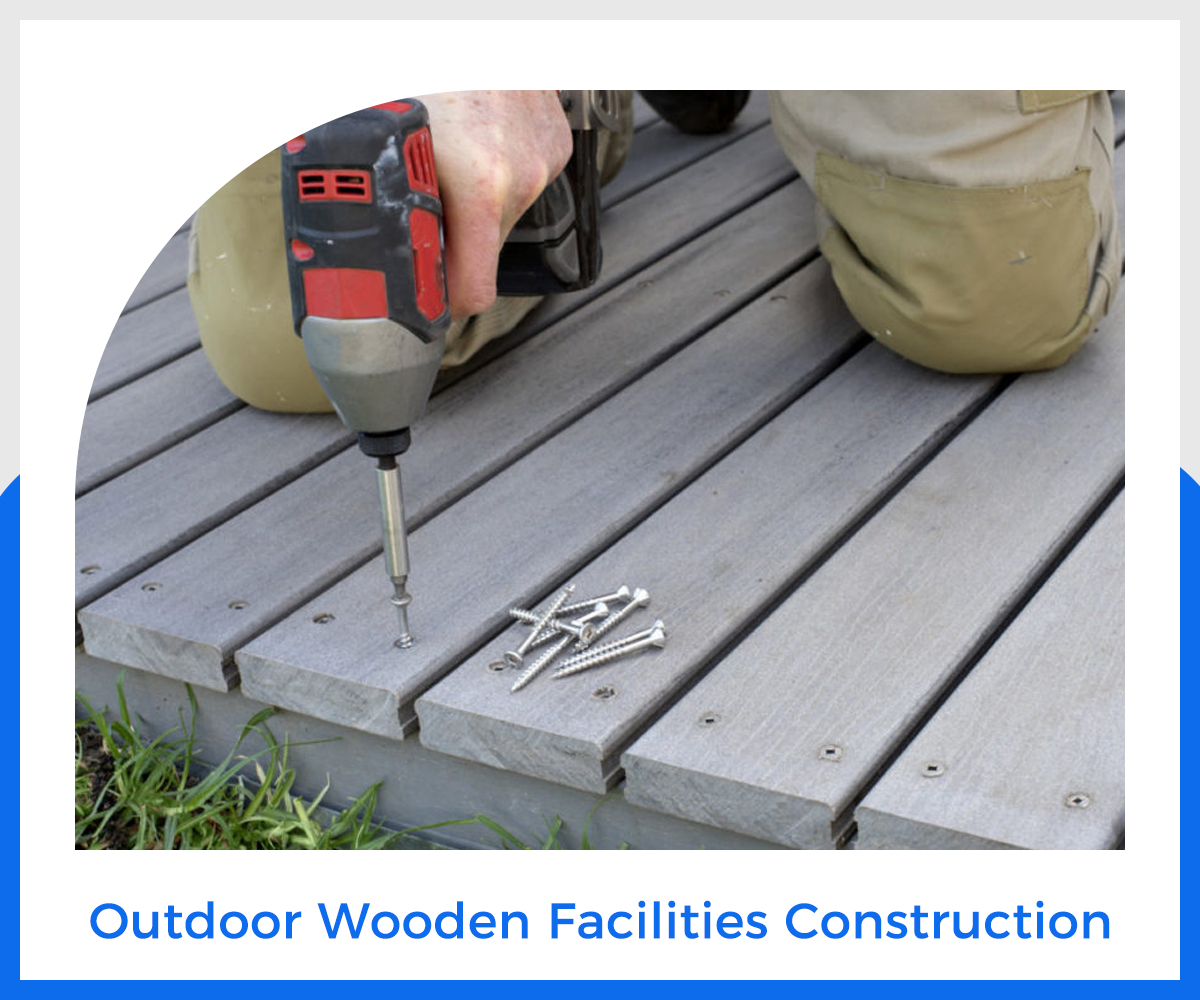 Outdoor wooden facilities construction and repair