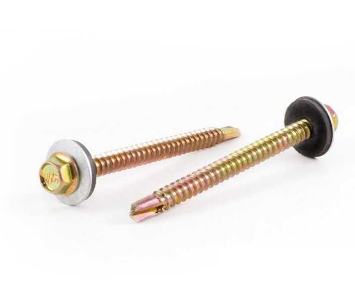 Yellow Zinc Galvanized Roof Screw