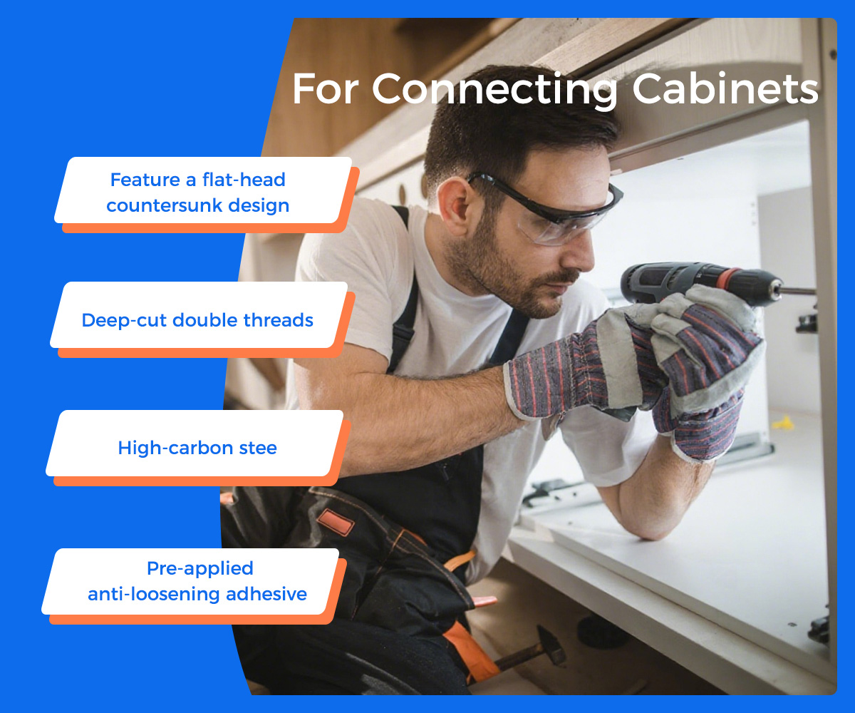 Screws For Connecting Cabinets