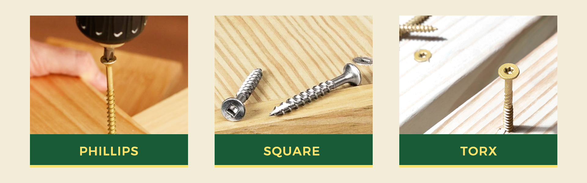Drive Styles: Phillips, Square, or Star