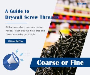 A Guide to Drywall Screw Threads