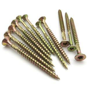 yellow chipboard screw