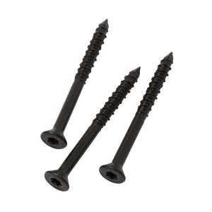 Black oxide concrete screws